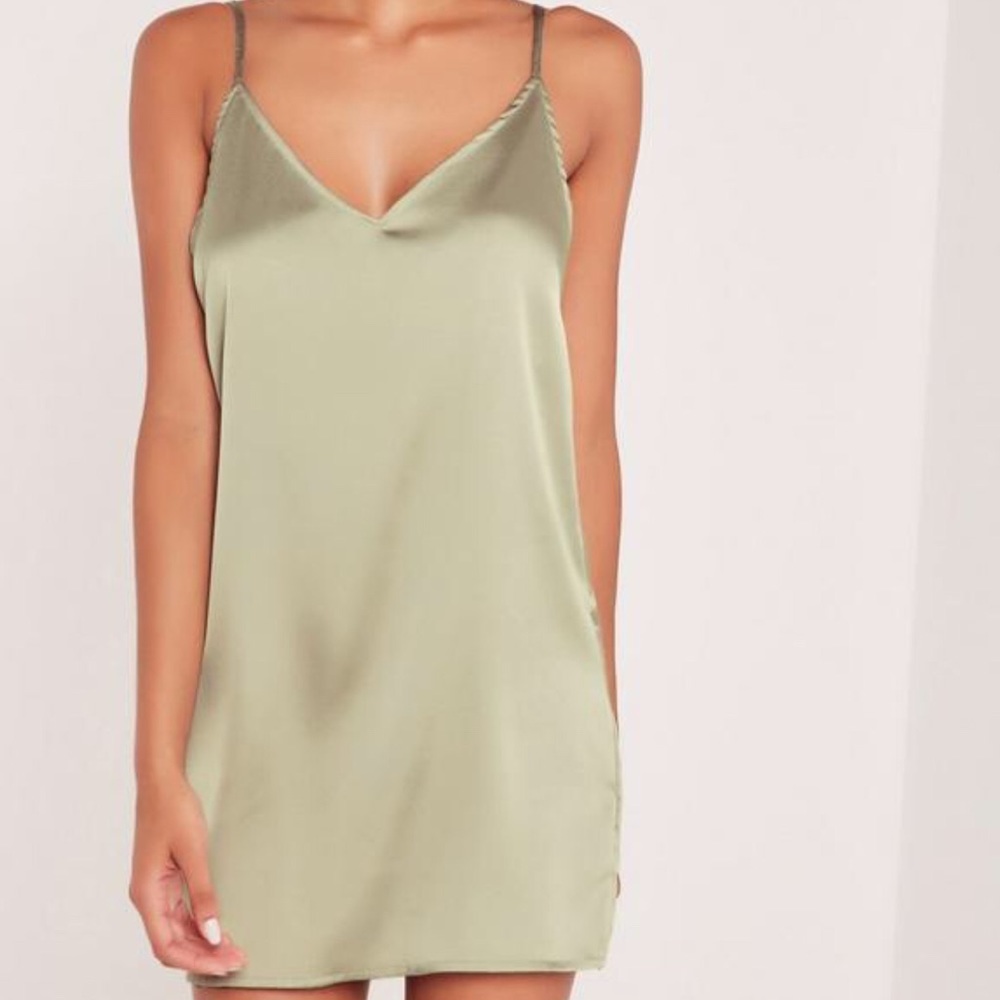 nwot missguided carli bybel silky cami dress